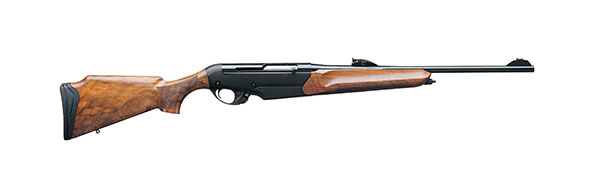 R1 .300 Win. Mag. AA-Grade satin walnut shown with R1 Rifle Sight Package
